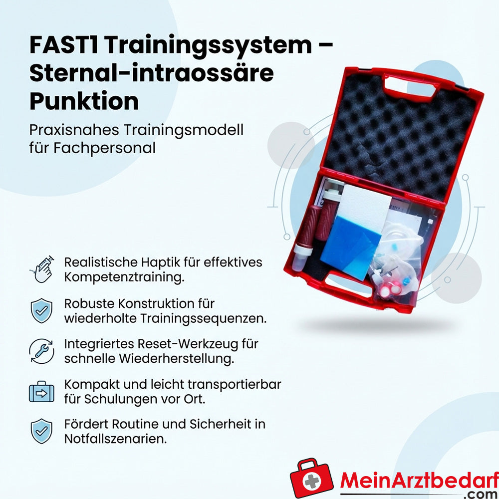 FAST1 training system sternal intraosseous puncture training model compact with reset tool