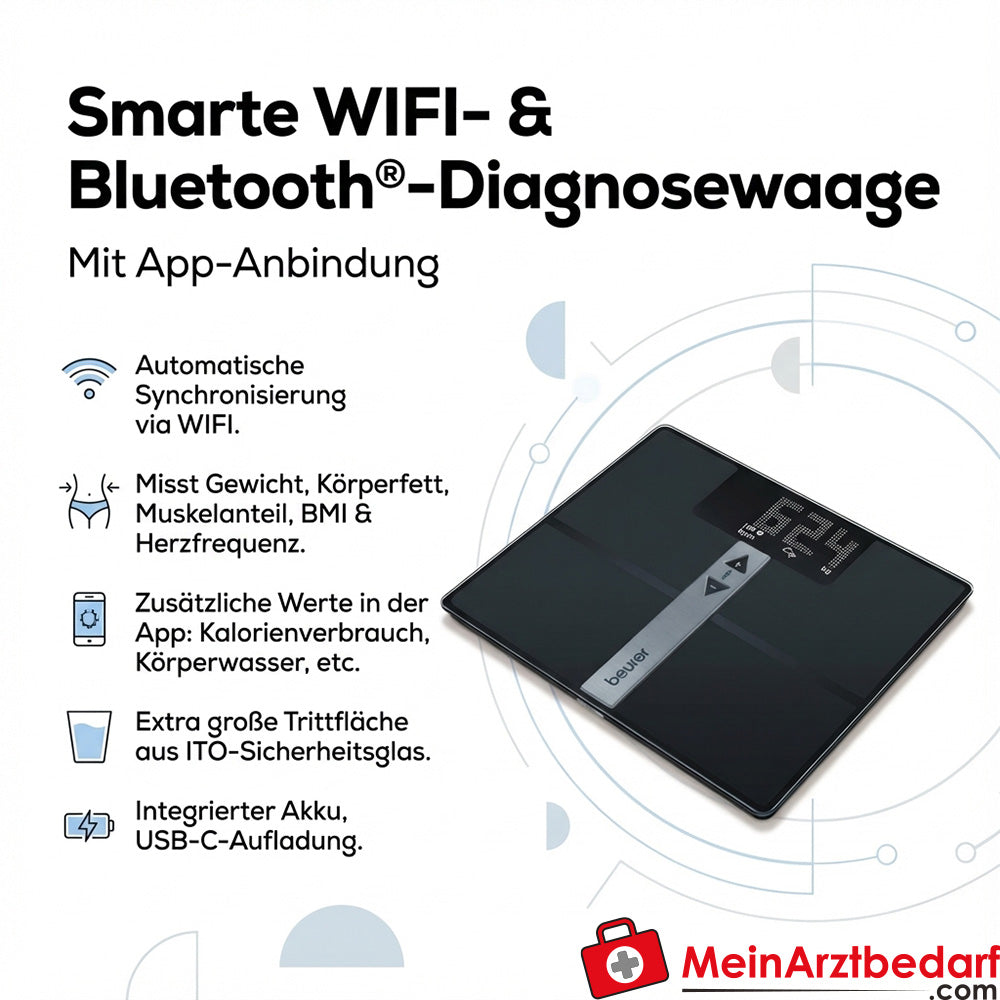 Beurer BF 980 Diagnoseweegschaal WIFI