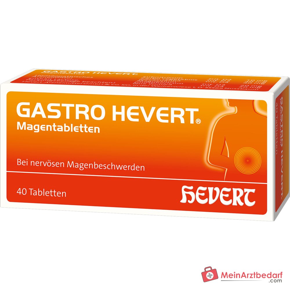 Hevert Gastro Comprimidos gástricos, 40 uds.