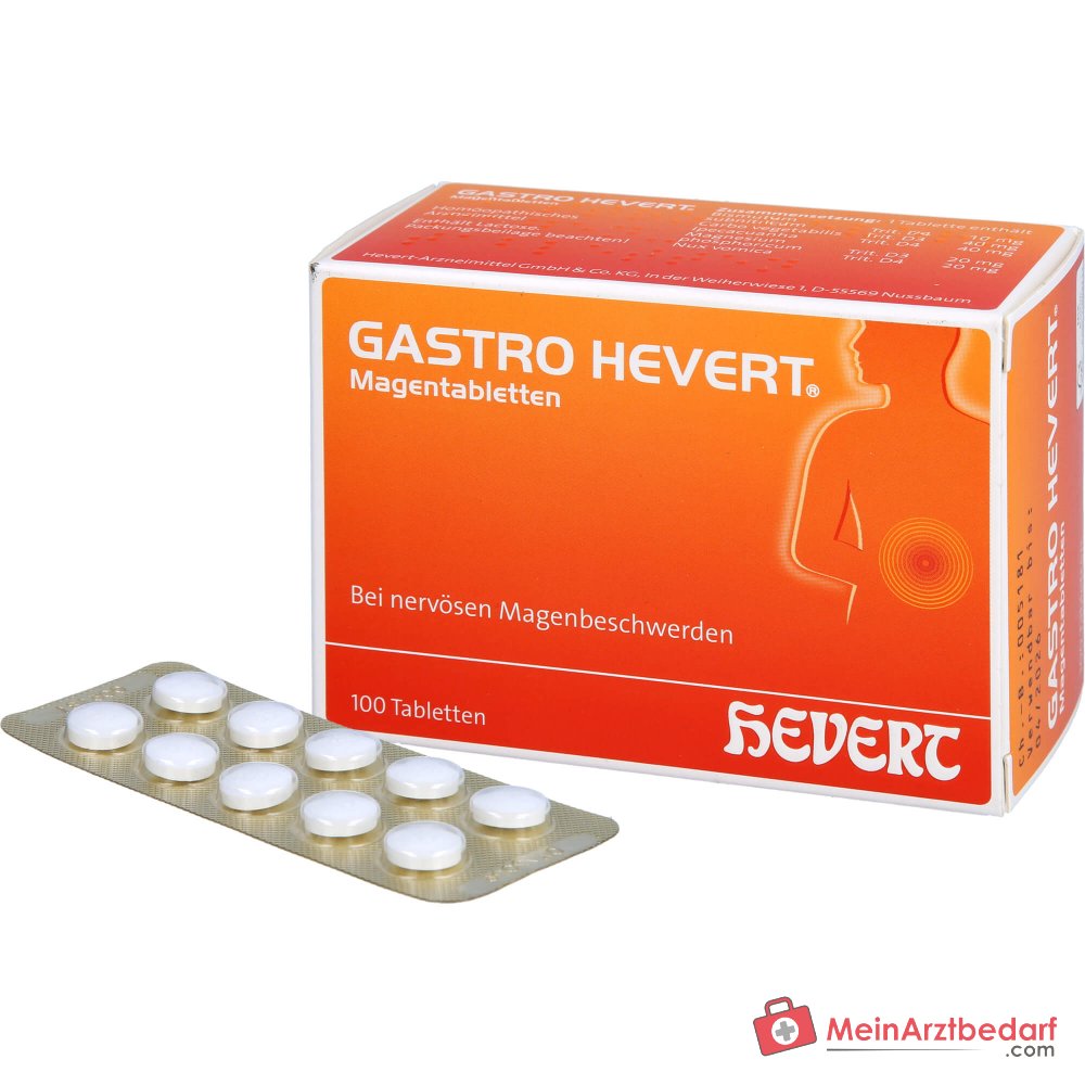 Tabletas Gastro Hevert, 100 uds.