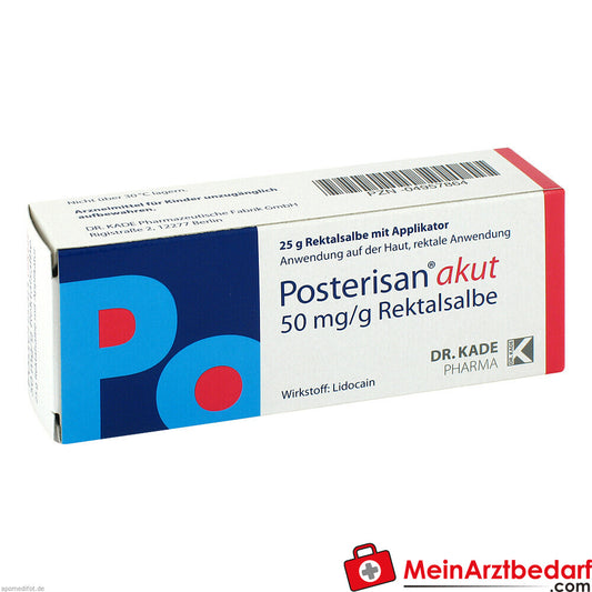 Posterisan akut 50mg/g Rektalsalbe.