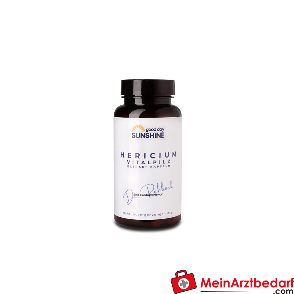 Good Day Sunshine Hericium Vital Mushroom Extract Capsules - Mentale helderheid en natuurlijke ondersteuning voor de spijsvertering (90 Capsules)