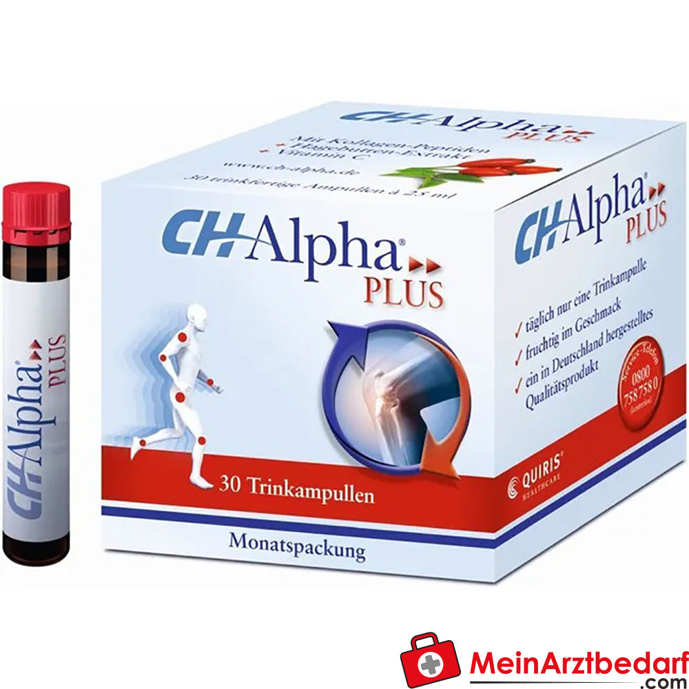 CH-Alpha PLUS Gelenk Kollagen Trinkampullen|für gesunde Gelenke und Knorpel, 30 St..