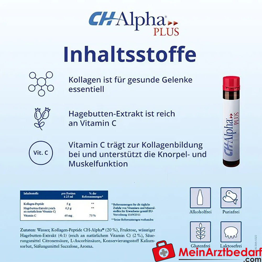CH-Alpha PLUS Gelenk Kollagen Trinkampullen|für gesunde Gelenke und Knorpel, 30 St..