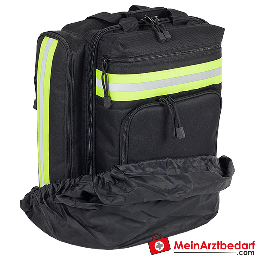 Elite Bags SUPPORTER EHBO-rugzak 29 L met gewatteerd AED-compartiment, waterafstotend, ademend draagsysteem, rood