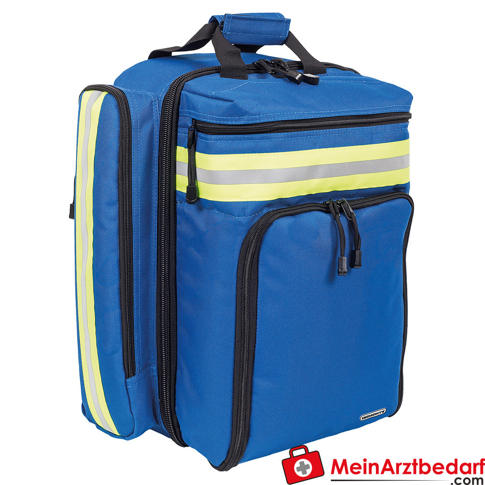 Elite Bags SUPPORTER zaino di emergenza 29 L con scomparto imbottito per DAE, idrorepellente, sistema di trasporto traspirante, rosso