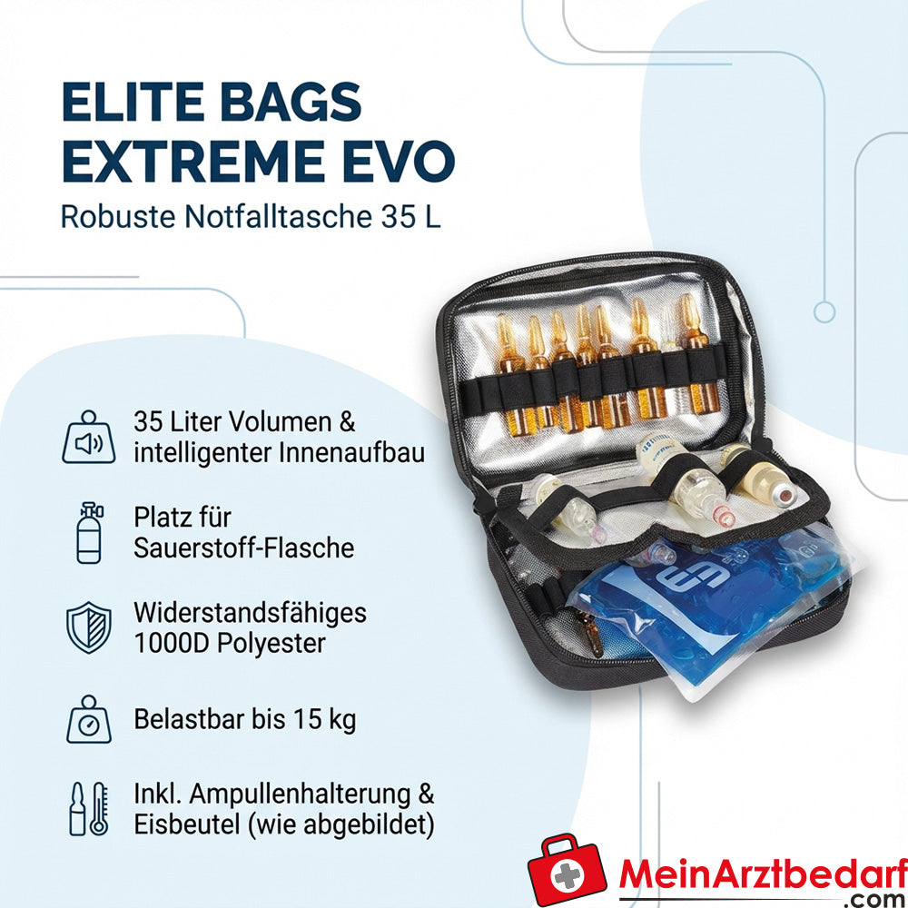 Elite Bags EXTREME EVO Notfalltasche 35 L 1000D Polyester rot für Rettungsdienst