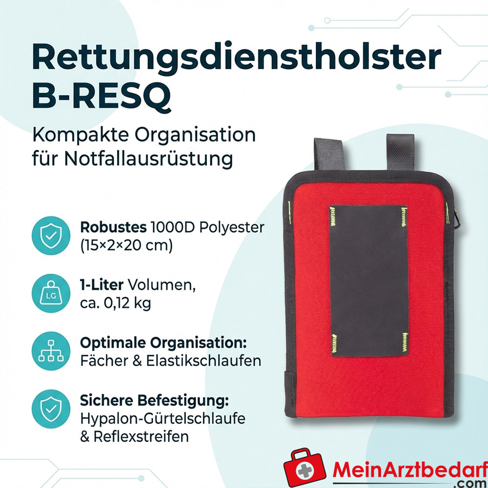 Elite Bags B-RESQ kabura ratownicza 1000D poliester 15×2×20 cm 1 L czerwona