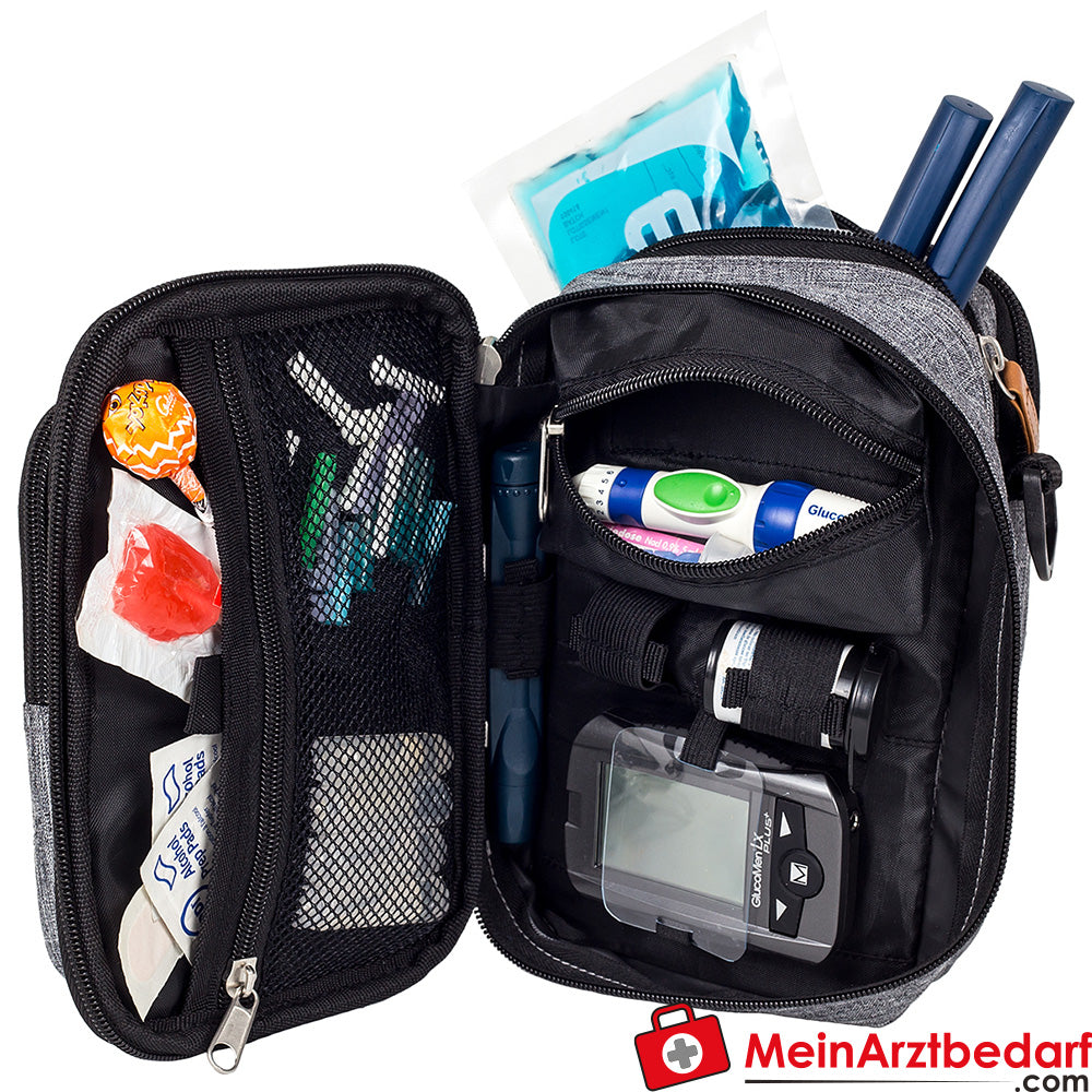 Elite Bags FIT EVO Diabetikertasche, grau bitone.