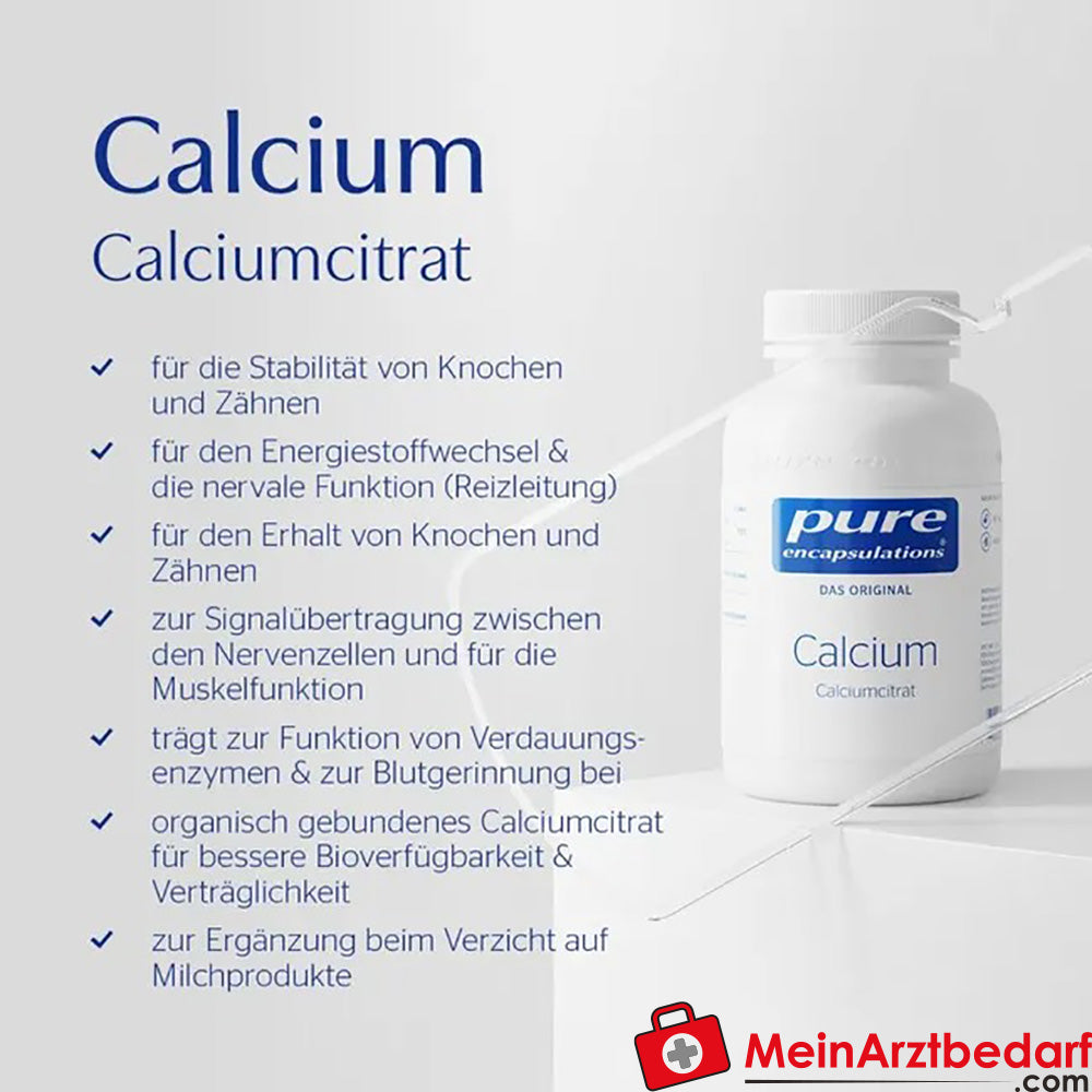 Pure Encapsulations® Calcium (Calciumcitrat).
