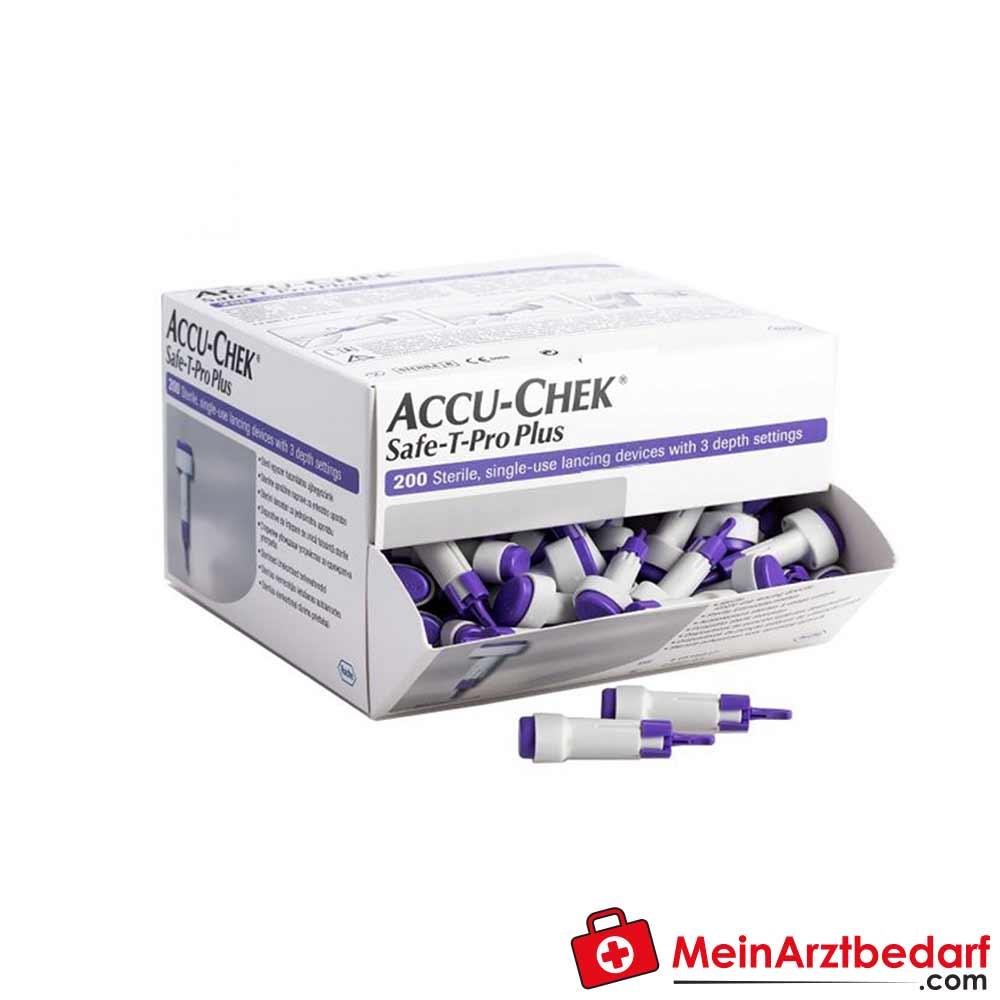 Accu-Chek Safe-T-Pro Plus Einmal-Stechhilfe, 200 Stück.