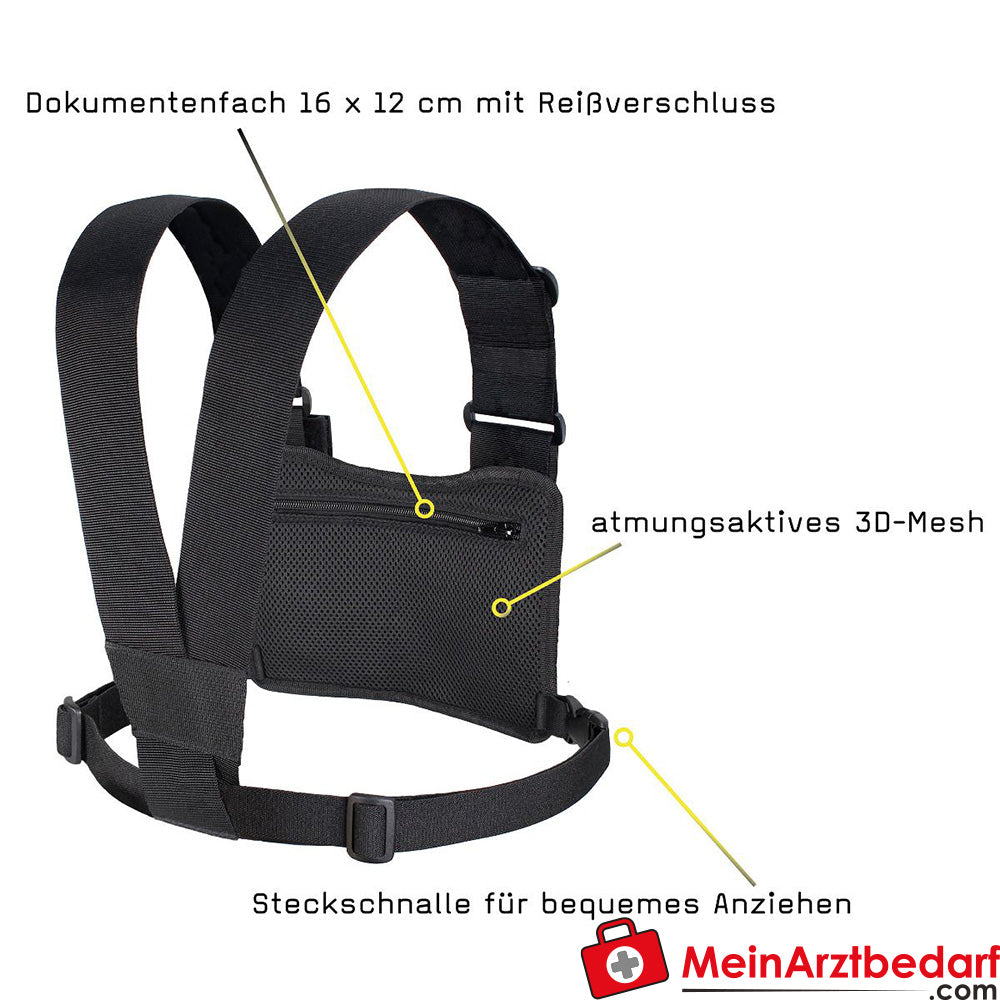 TEE-UU NEU CHEST MOLLE Funkgeräte-Harnisch *- schwarz.