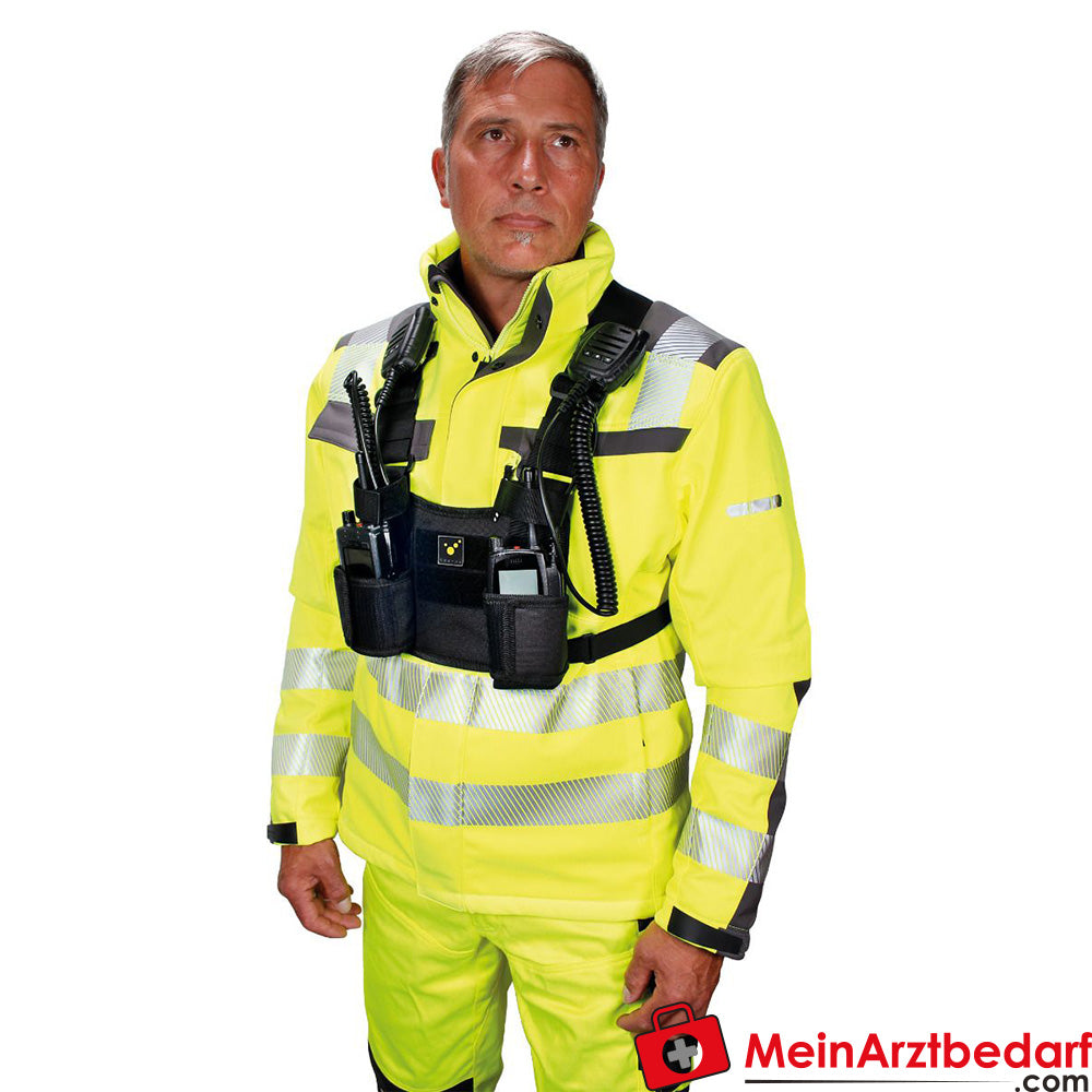 TEE-UU CHEST TWIN Funkgeräte-Harnisch - schwarz.