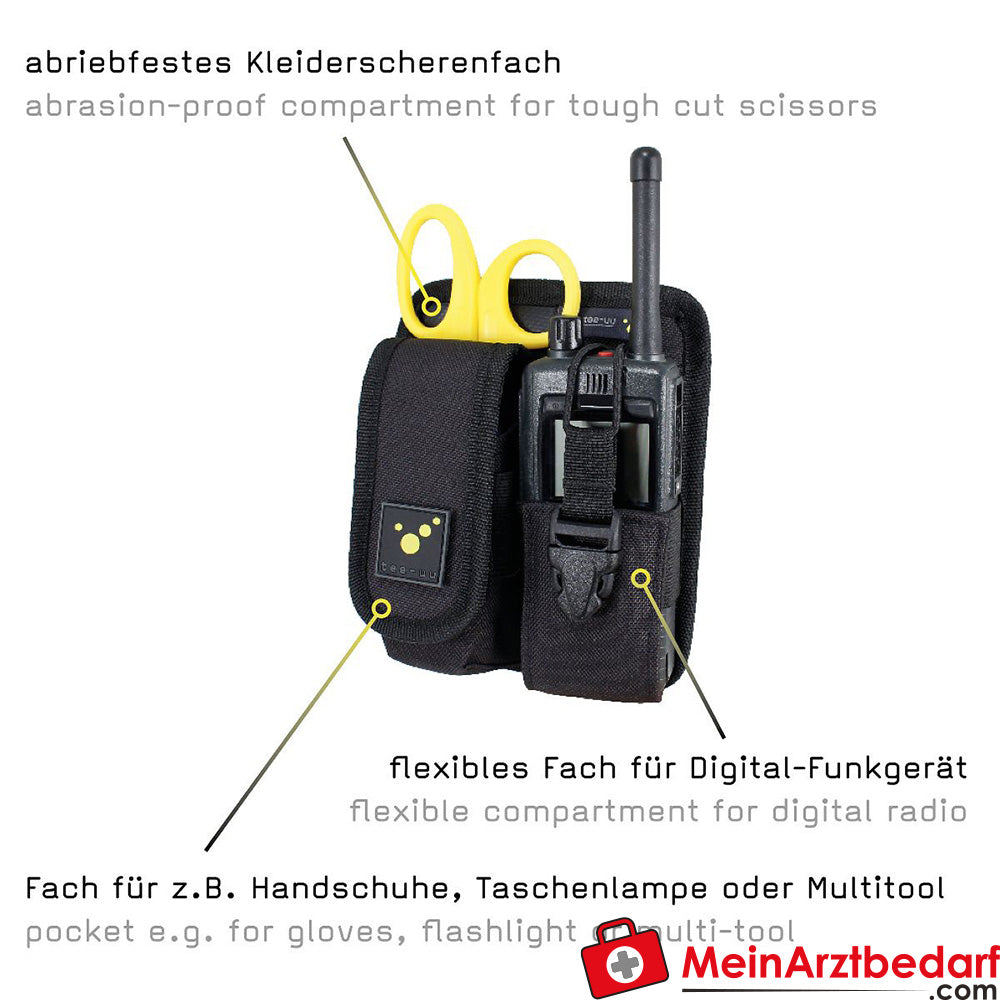 TEE-UU RADIO PLUS Funkgeräte-Holster - schwarz.