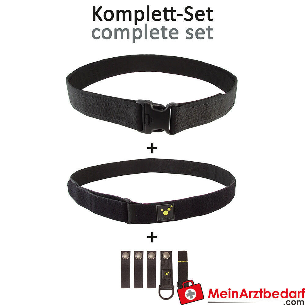 TEE-UU BLACK Koppel, schwarz.
