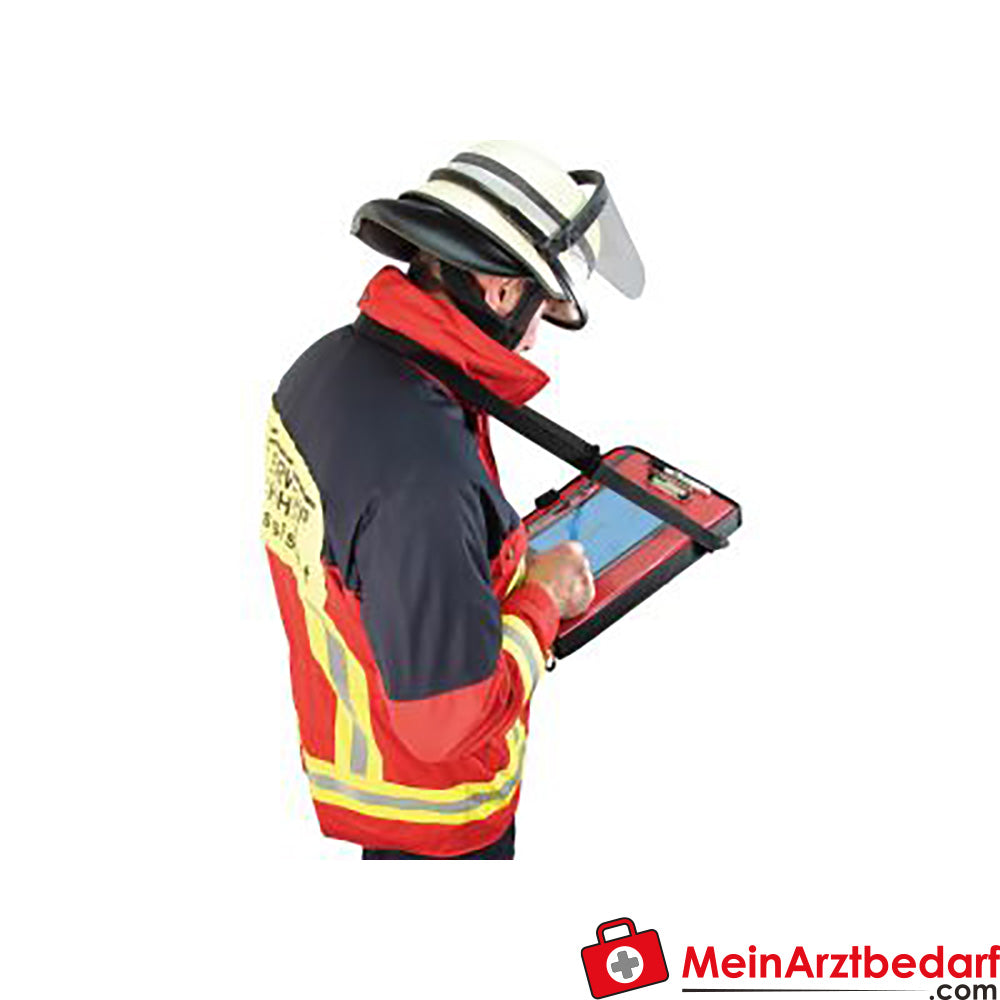 TEE-UU BIG Einsatz-Organizer Einsatzmappe DIN A4 Planen-Gewebe 29×39×5 cm mit Tragegurt