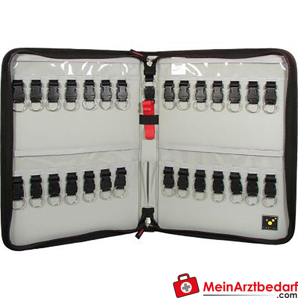 TEE-UU KEYSAFE XL Schlüsselmappe für 28 Schlüssel - schwarz.