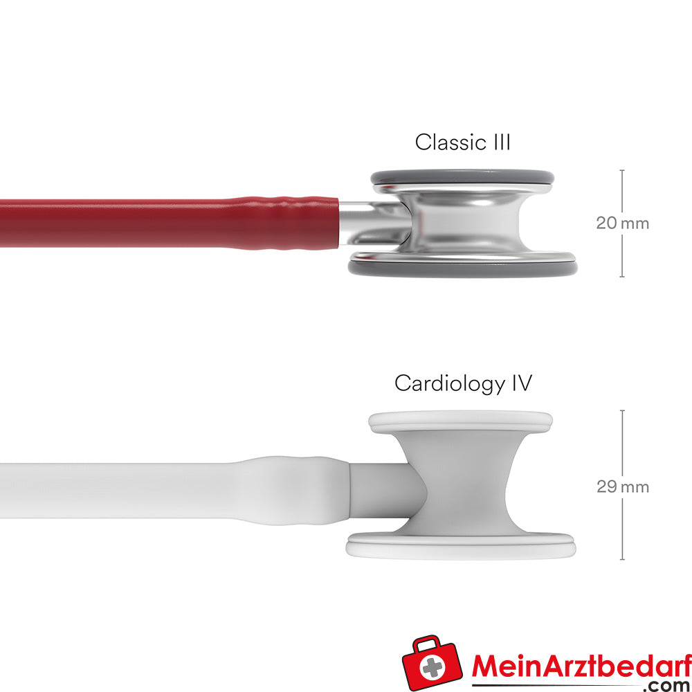 Stéthoscope Classic III de Littmann, pavillon en acier inoxydable, double fréquence, monotube, Black Edition, édition acier inoxydable