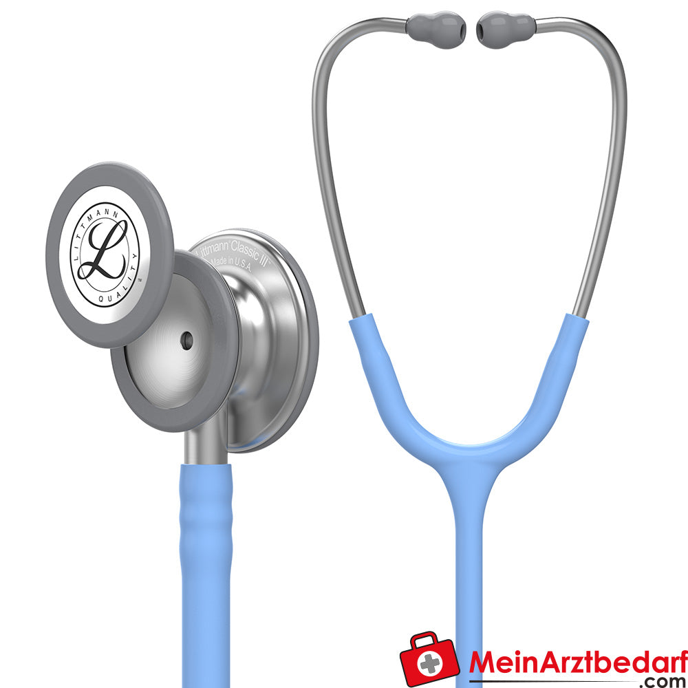 Littmann Classic III Stethoscoop, Dubbele frequentie, Enkel-slang, Roestvrijstalen editie