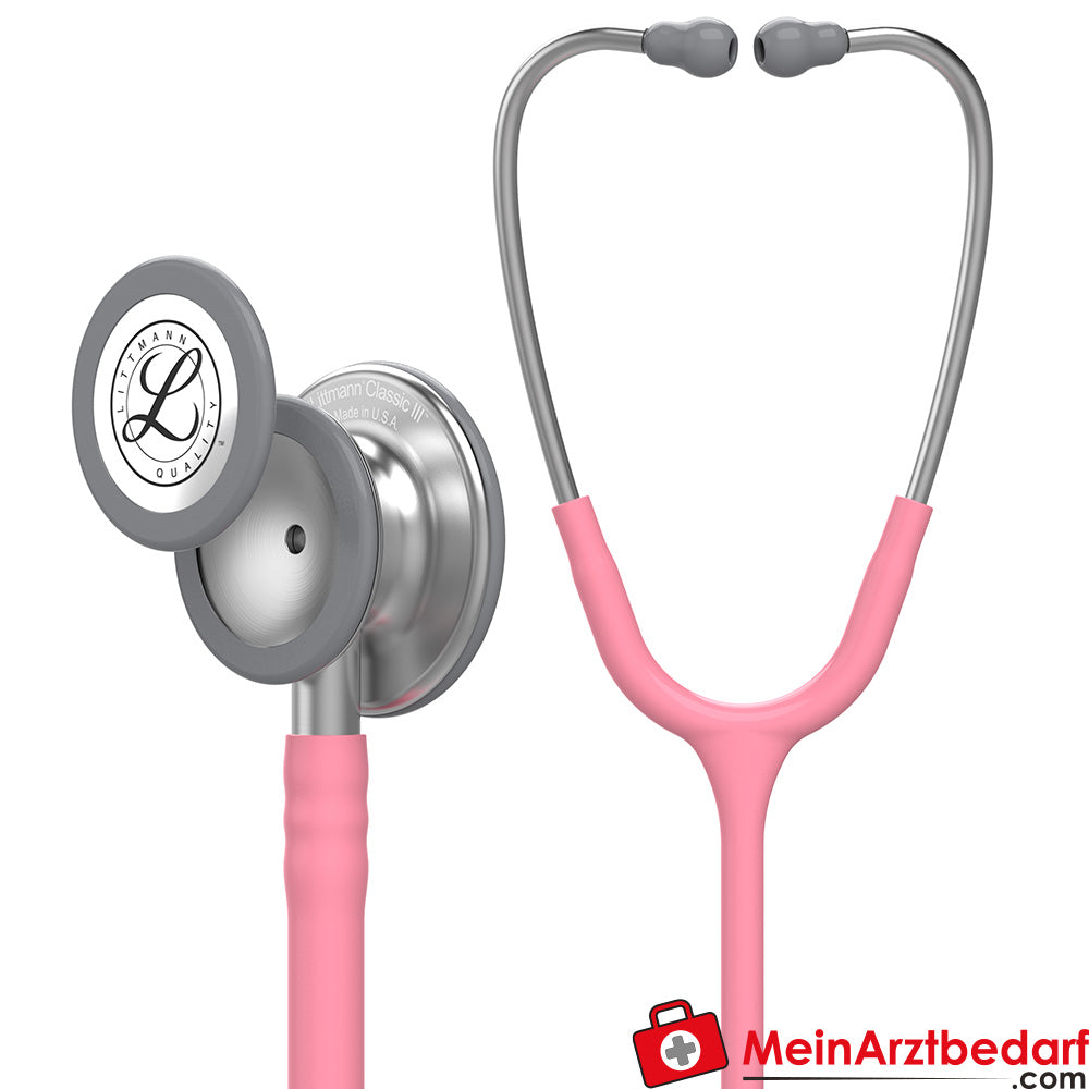 Stetoscopio Littmann Classic III in acciaio inossidabile, a doppia frequenza, a tubo singolo, Black Edition, edizione in acciaio inossidabile