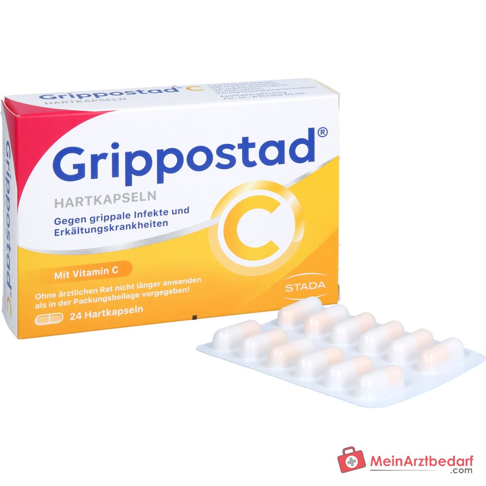 Grippostad C paracetamol / vitamine C / chloorfenamine / cafeïne harde capsules