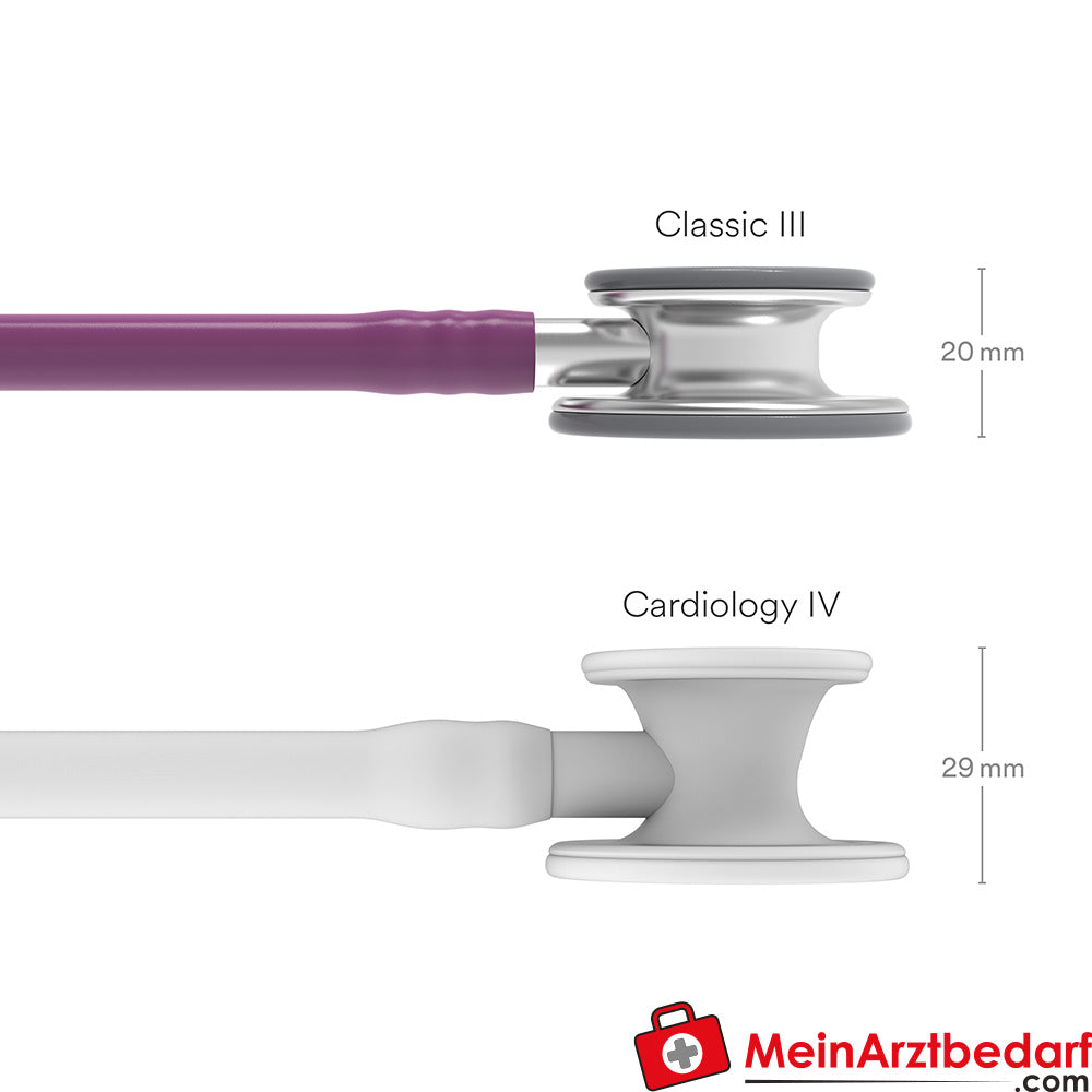 Stéthoscope Classic III de Littmann, pavillon en acier inoxydable, double fréquence, monotube, Black Edition, édition acier inoxydable