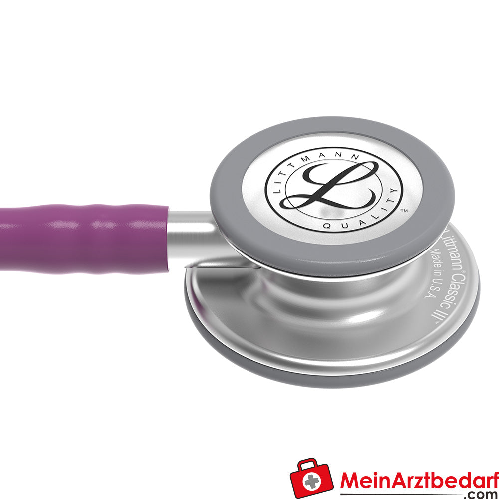 Littmann Classic III Stethoscoop, Dubbele frequentie, Enkel-slang, Roestvrijstalen editie