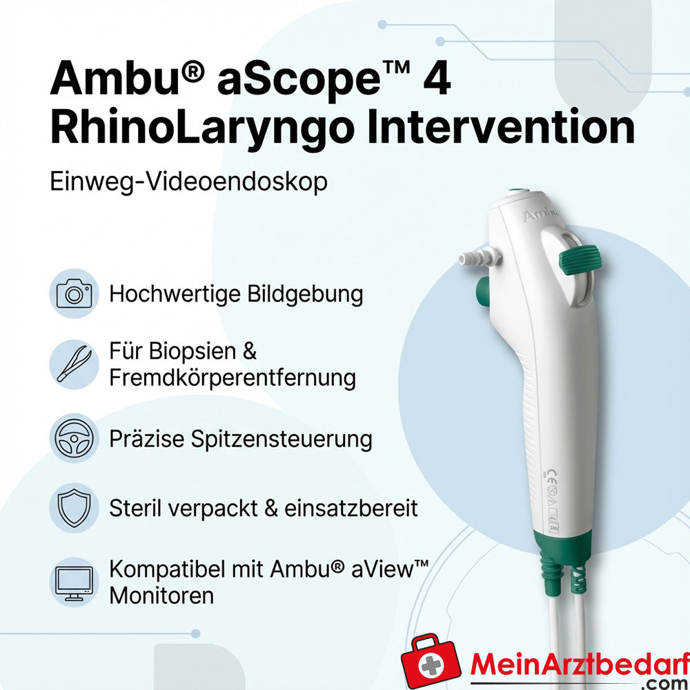 Jednorazowy wideoendoskop interwencyjny Ambu aScope 4 RhinoLaryngo 5.0/2.2 5 szt.