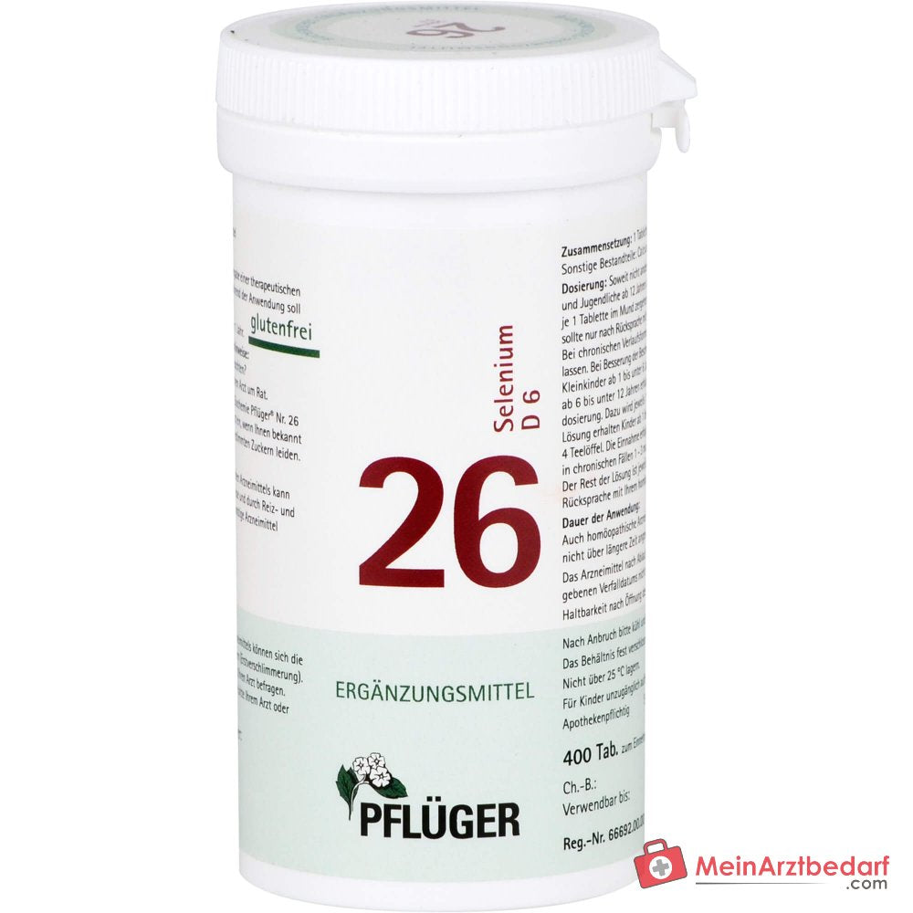 Biochimie Pflüger n° 26 Sélénium D6 Comprimés 100 pièces