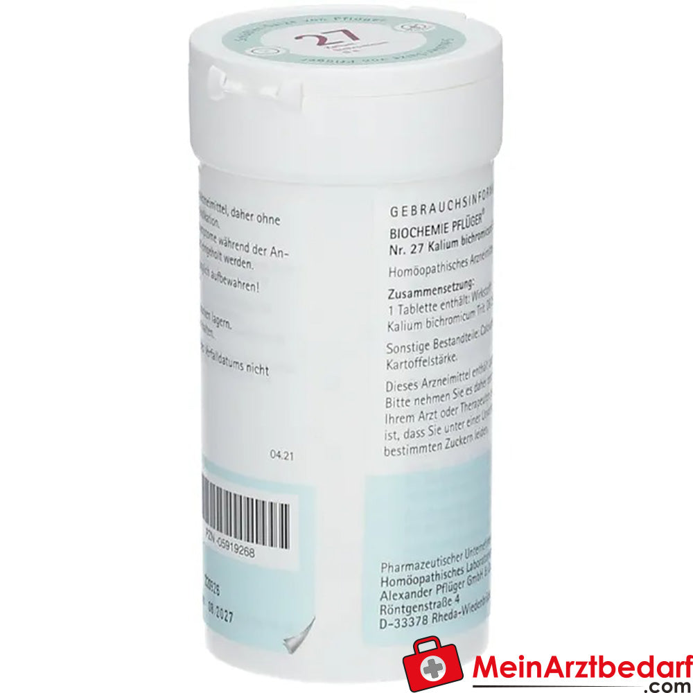 Biochemie Pflüger® Nr. 27 Kalium bichromicum D6 Tabletten.
