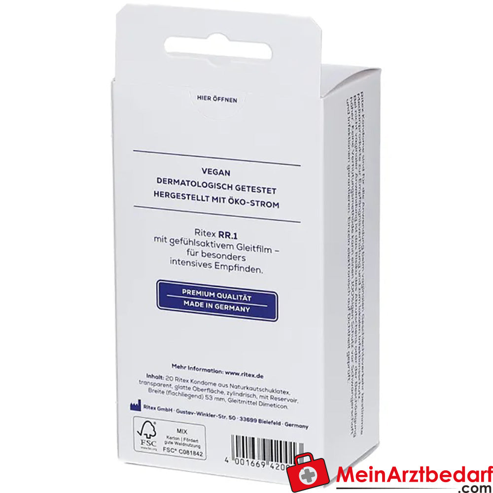 Ritex RR.1 Préservatif ultra-fin avec film lubrifiant sensitif 1 pièce