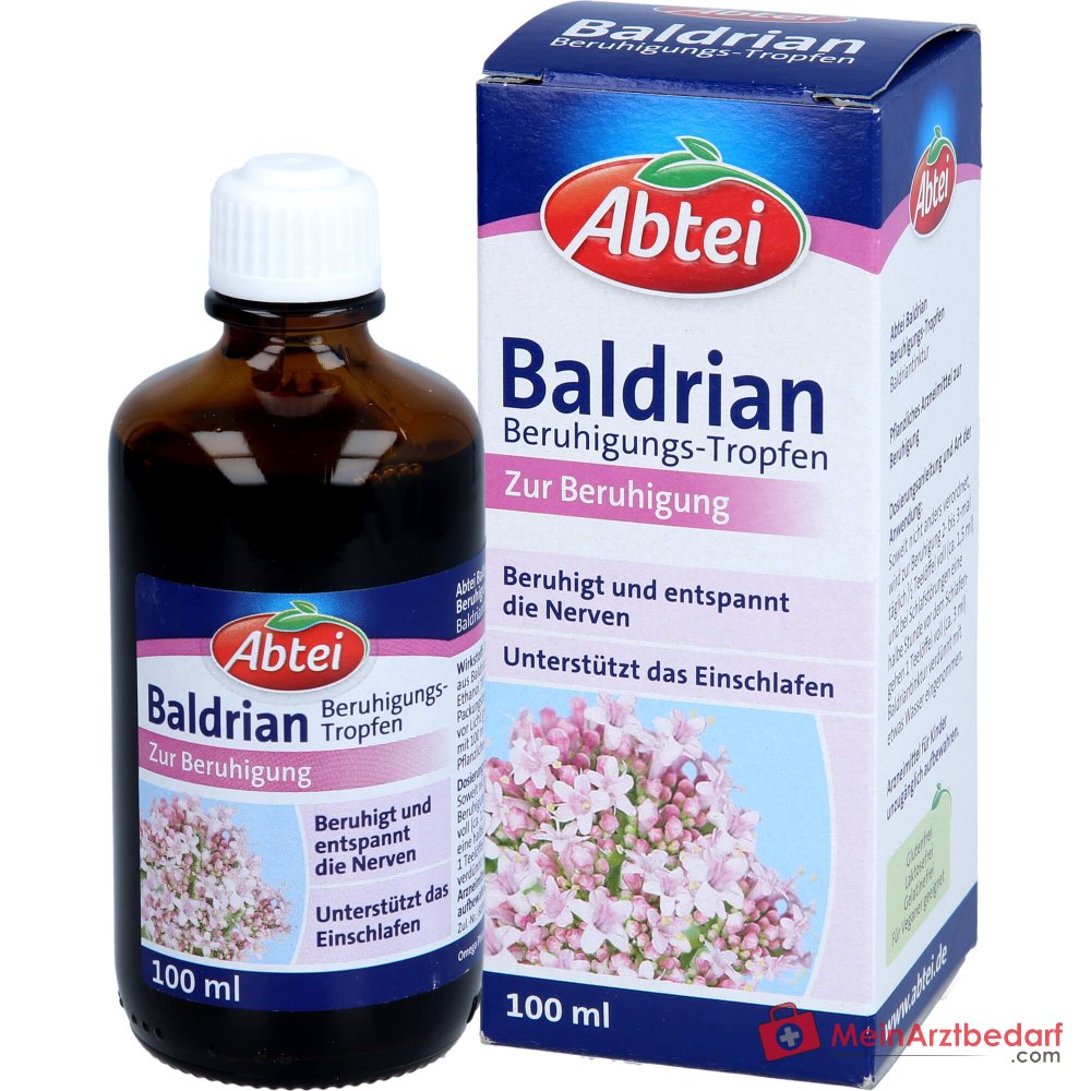 Abtei Baldrian Beruhigungs-Tropfen Baldrianwurzel-Tinktur Tropfen, 100 ml