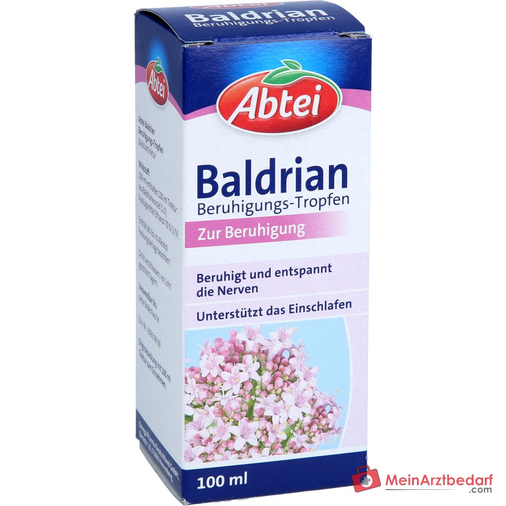 Abtei Baldrian Beruhigungs-Tropfen Baldrianwurzel-Tinktur Tropfen, 100 ml