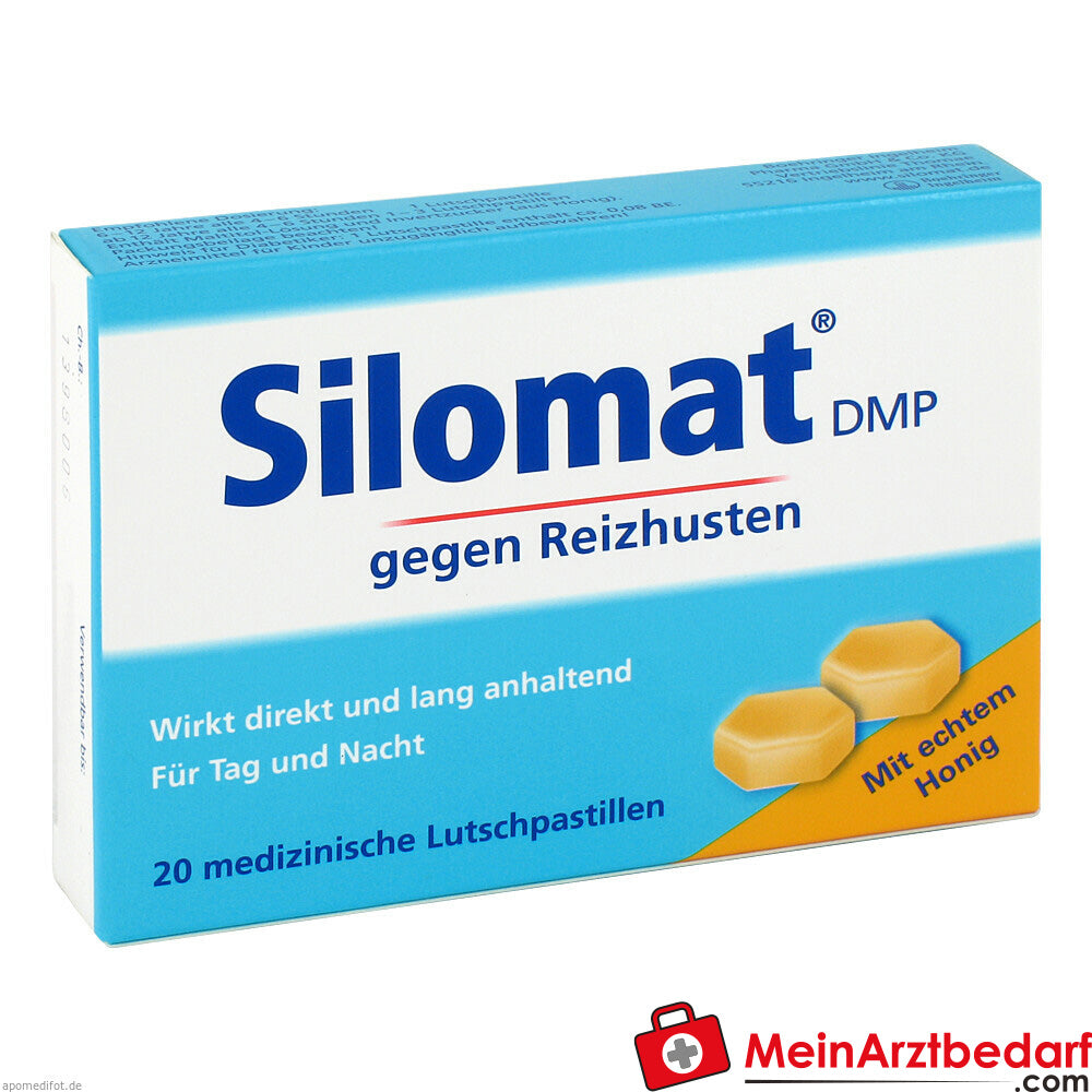 Silomat DMP gegen Reizhusten Lutschpastillen mit Honig.