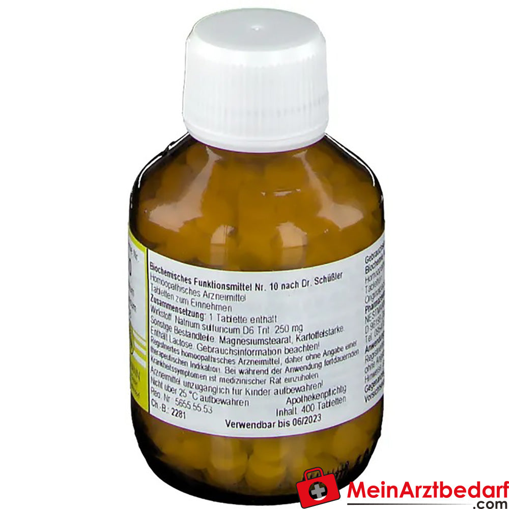 Biochemie 10 Natrium sulfuricum D 6 Tabletten.