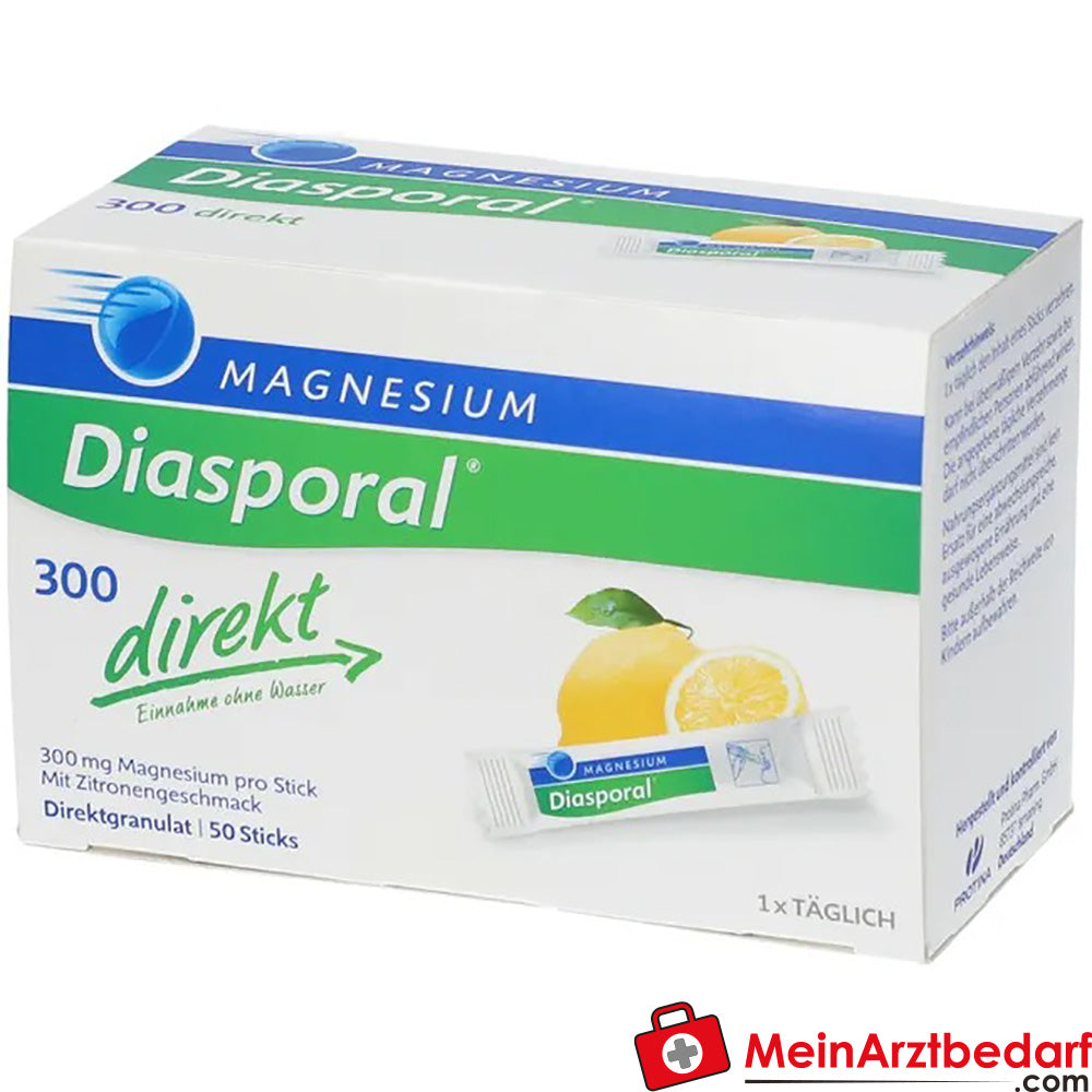 Magnesium Diasporal® 300 direkt Zitrone, 50 St..