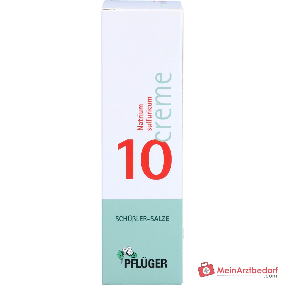 Pflüger Biochemie Crème Nr. 10 Natrium sulfuricum D4 Crème, 75 g