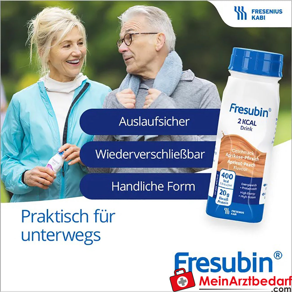 Fresubin 2 kcal Trinknahrung Neutral | Aufbaukost & Nahrung mit Vitamin D für mehr Energie, 4 x 200ml.