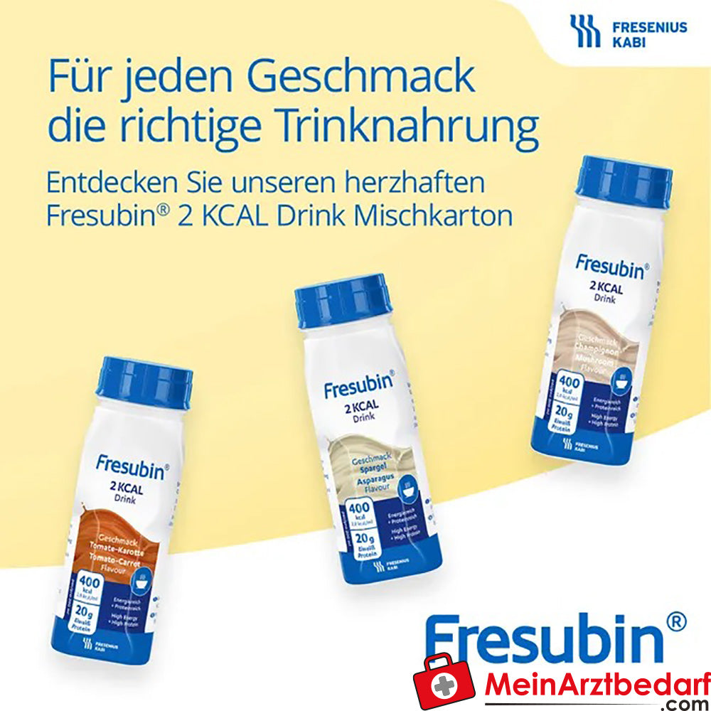 Fresubin 2 kcal Trinknahrung Neutral | Aufbaukost & Nahrung mit Vitamin D für mehr Energie, 4 x 200ml.