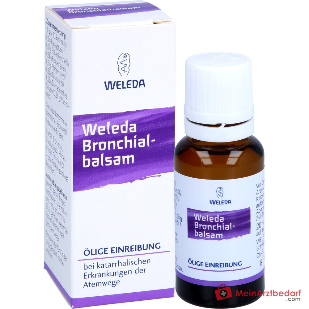 Weleda Bronchialbalsem Olie voor Inwrijving, 20 ml