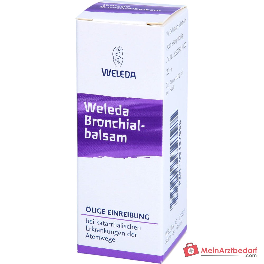Weleda Bronchialbalsem Olie voor Inwrijving, 20 ml