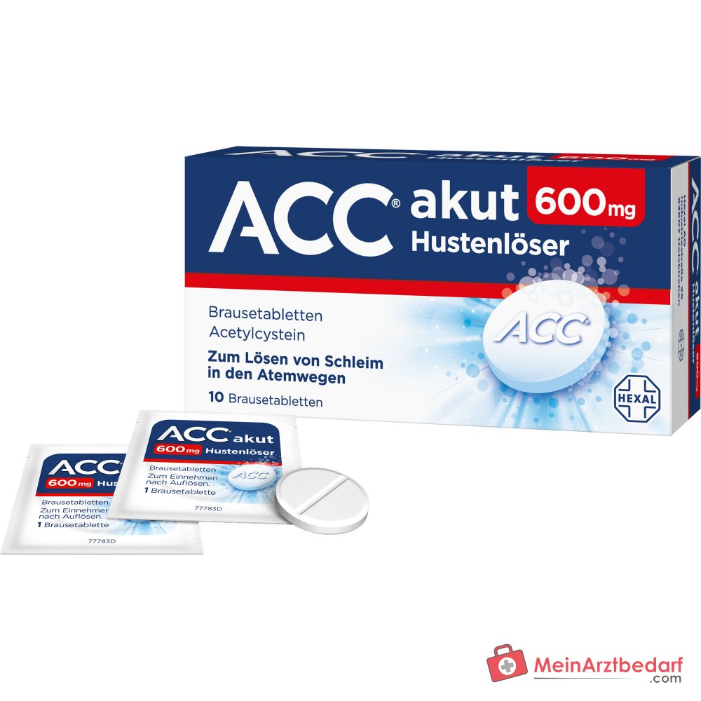 Hexal ACC akut 600 mg Hustenlöser Brausetabletten 10 Stück