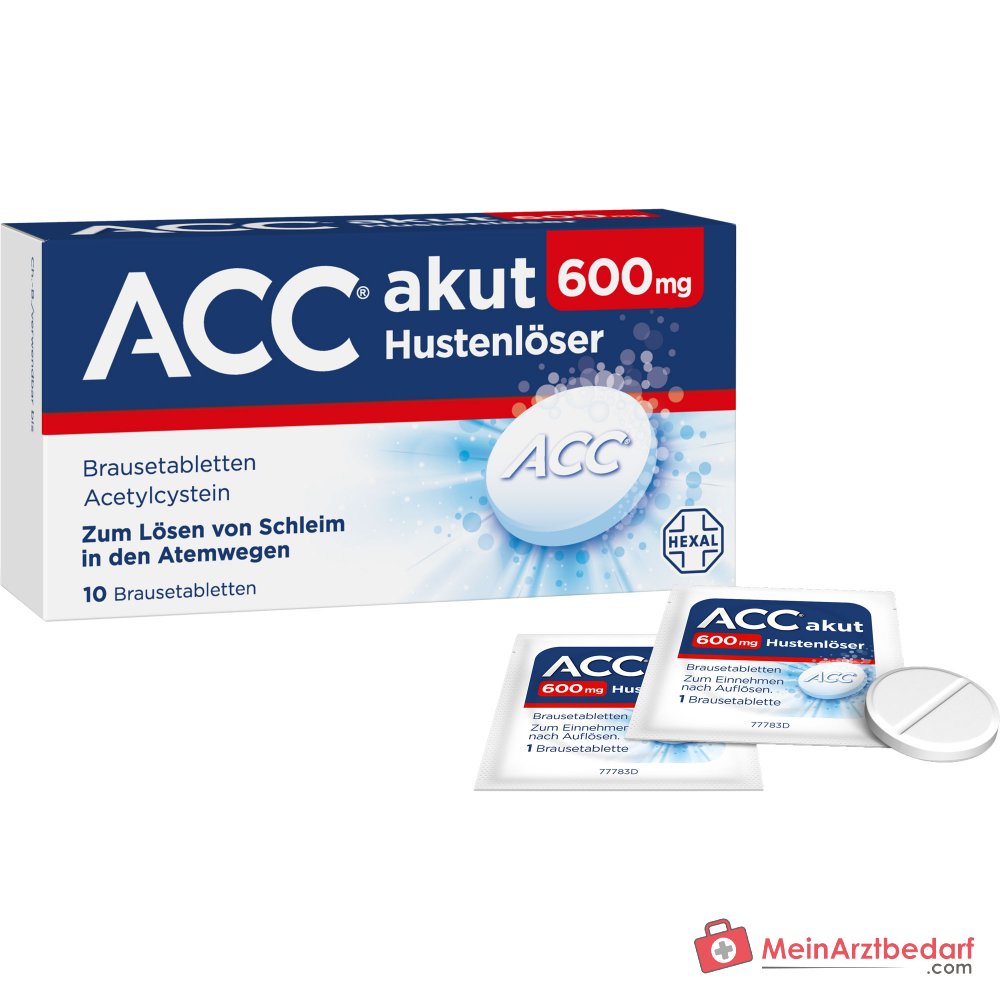 Hexal ACC akut 600 mg Hustenlöser Brausetabletten 10 Stück