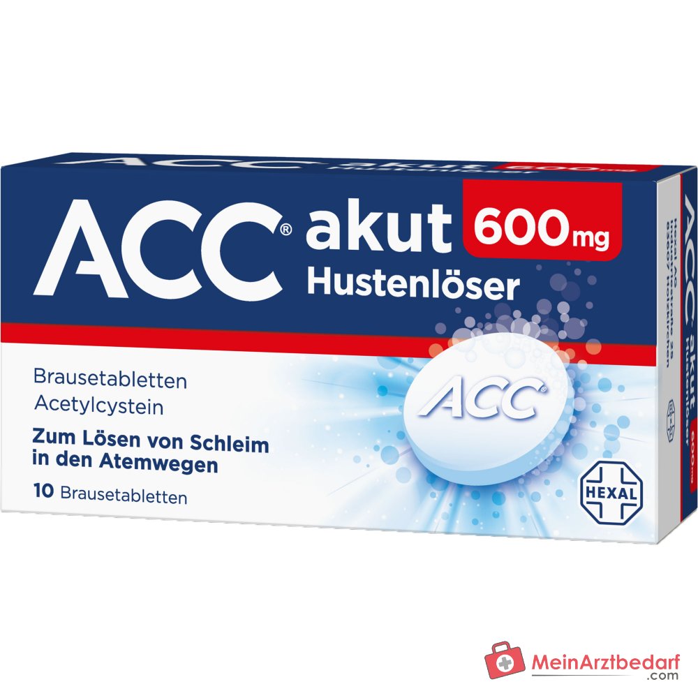 Hexal ACC akut 600 mg Hustenlöser Brausetabletten 10 Stück