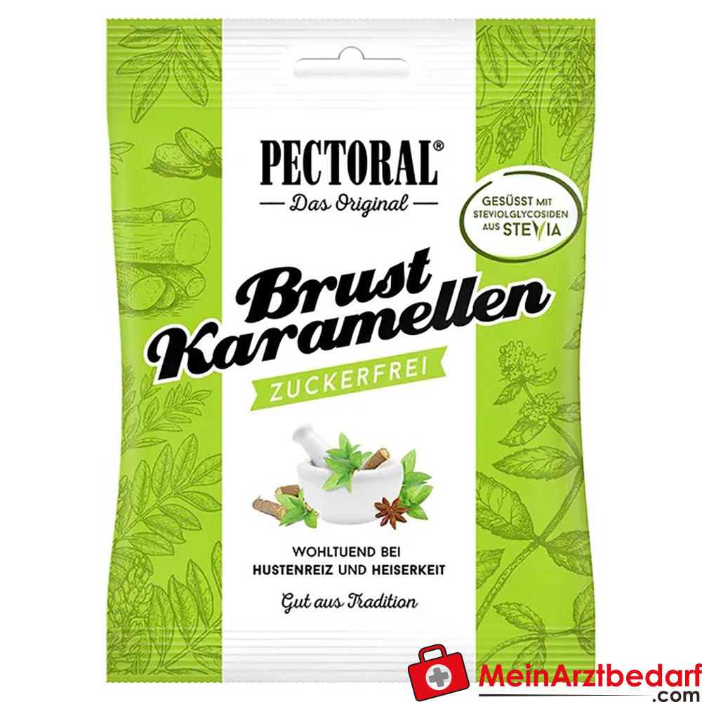 Original PECTORAL® Brust-Karamellen zuckerfrei, 60g.