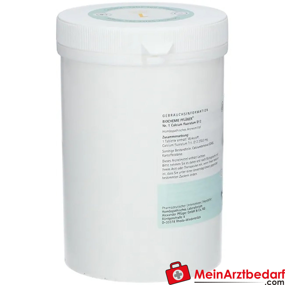 Biochemie Pflüger® Nr 1 Calcium fluoratum D12 250 mg tabletki 4000 sztuk