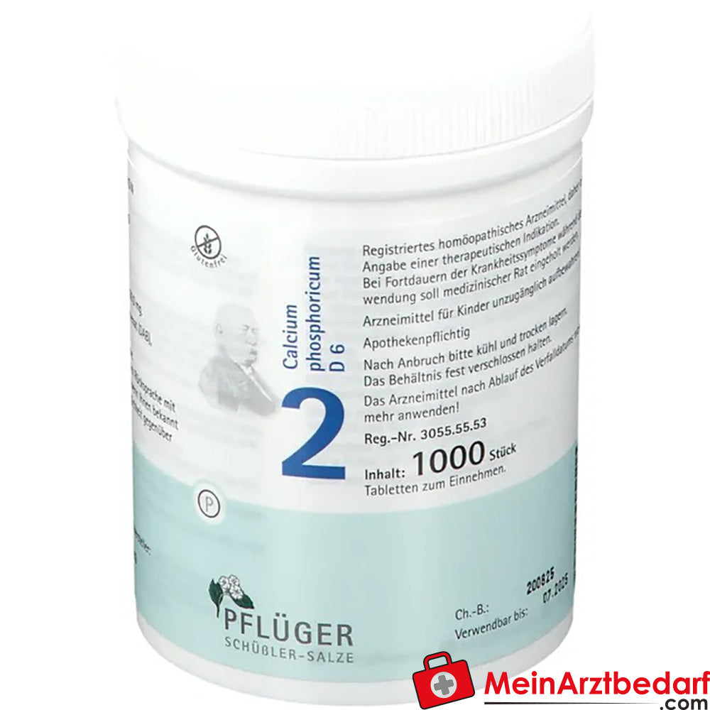 Biochemie Pflüger Nr. 2 Calcium phosphoricum D6 Tabletten 250 mg