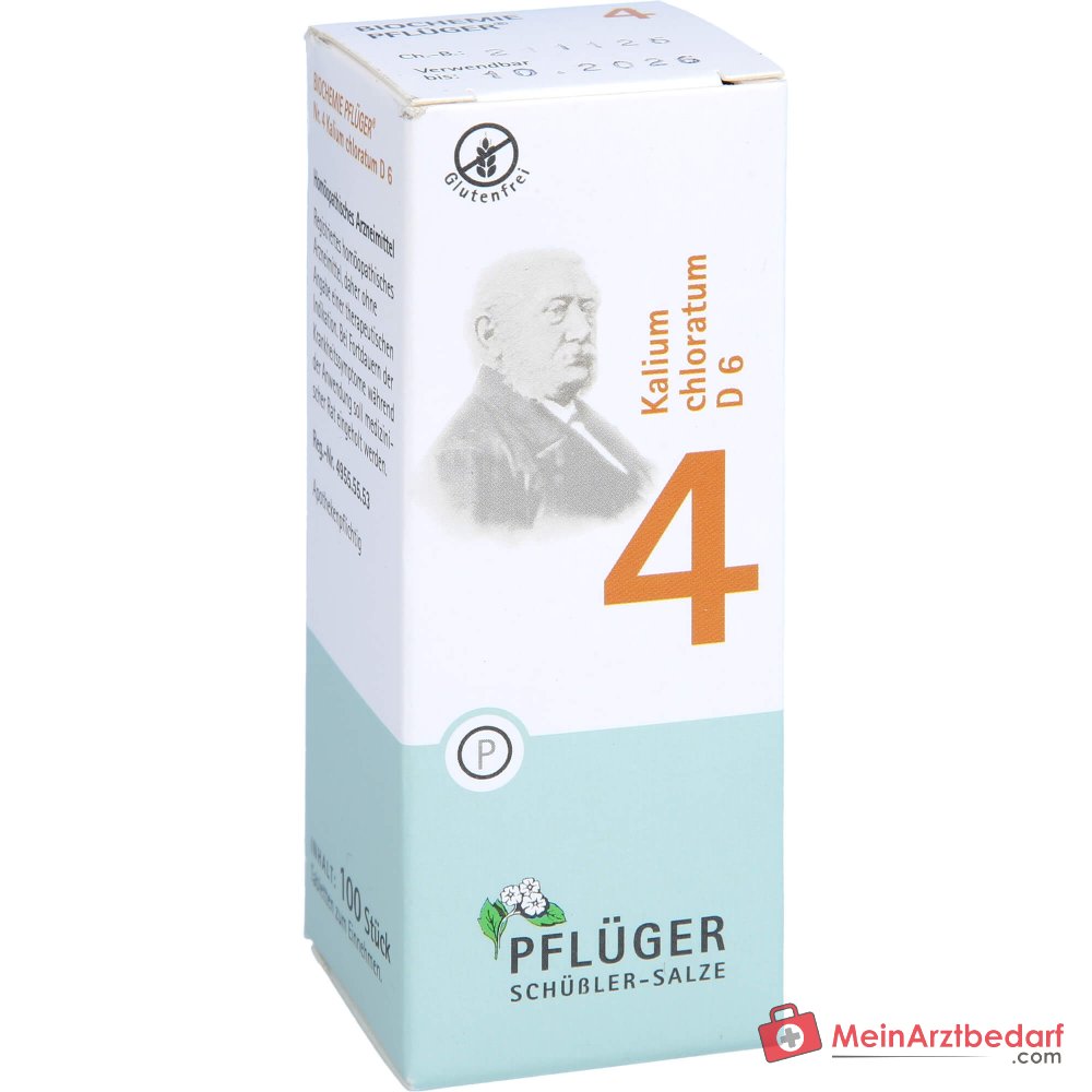 Biochemie Pflüger nr. 4 Kalium chloratum D6 tabletten 100 stuks