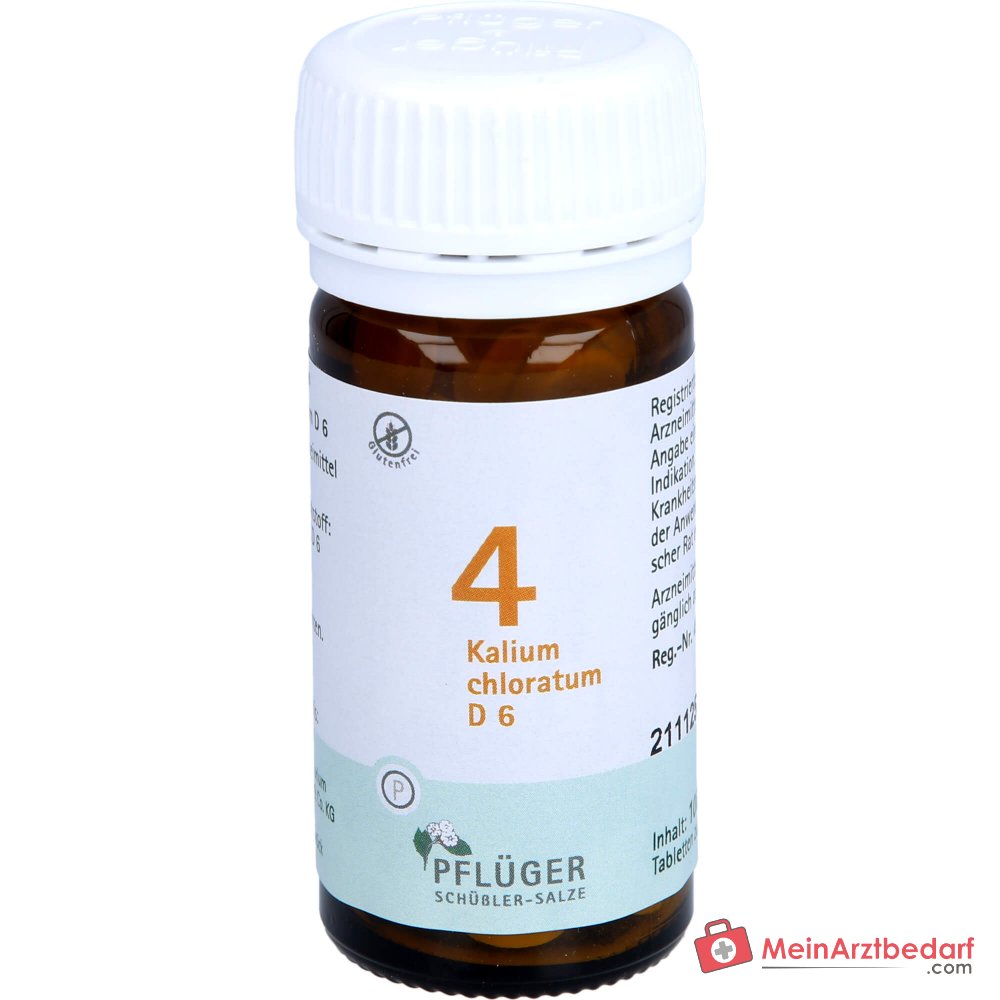 Biochemie Pflüger nr. 4 Kalium chloratum D6 tabletten 100 stuks