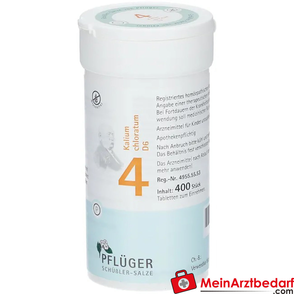 Biochemie Pflüger® Nr. 4 Kalium chloratum D6 Tabletten.